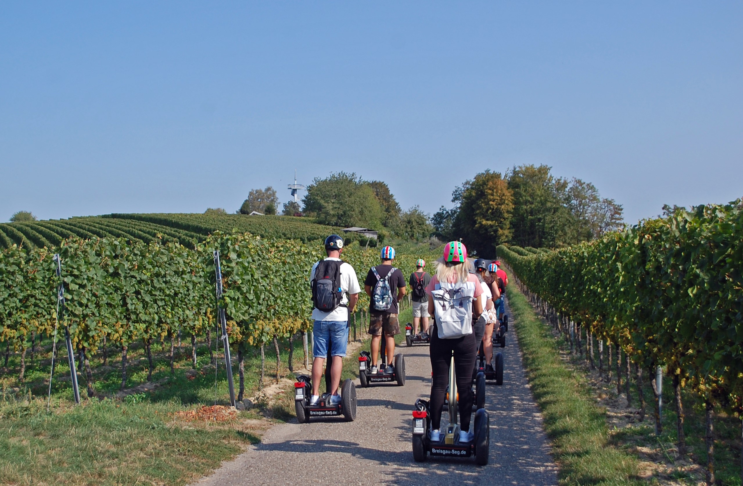 Heubergturm bei Ettenheim Zum Heubergturm mit dem Segway